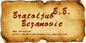 Bratoljub Bežanović vizit kartica